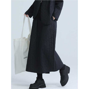 Retro Winter Mid-length Cotton Skirt