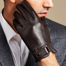 Load image into Gallery viewer, Warm Motorcycle Riding Leather Gloves
