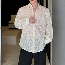 Load image into Gallery viewer, Irregular Embroidered Sequined Breathable Long-sleeved Shirt
