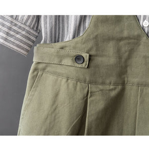 Straight Loose Cargo Overalls