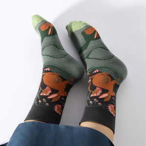 French Jacquard Casual Socks