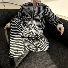 Load image into Gallery viewer, Striped Loose Casual Two-piece Suit
