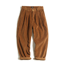 Load image into Gallery viewer, Retro Corduroy Straight-leg Casual Pants
