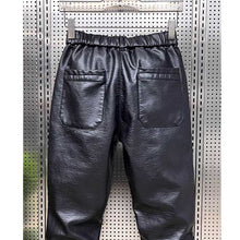 Load image into Gallery viewer, Loose Straight Leather Pants
