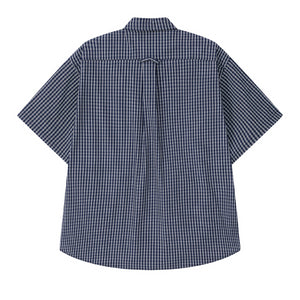 Summer Retro Plaid Short Sleeve Shirt