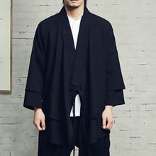 Load image into Gallery viewer, Dark Fake Two Piece Slanted Placket Cardigan
