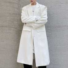 Load image into Gallery viewer, Shoulder Button Solid Color Long Trench Coat
