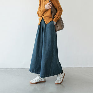 Loose A Line Wide Leg Pants