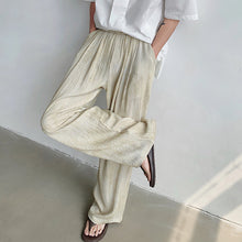 Load image into Gallery viewer, Linen Casual Wide-Leg Pants Loose Drape
