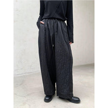 Load image into Gallery viewer, Vertical Thick Embossed High Waist Harem Pants
