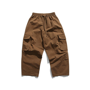 Loose Straight Cargo Casual Pants