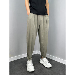 Summer Nine-point Breathable Loose Harem Pants