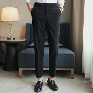 Winter Thickened Corduroy Slim Fit Casual Trousers