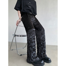 Load image into Gallery viewer, Pleated Shiny Straight Wide-leg Pants
