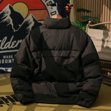 Load image into Gallery viewer, Applique Embroidered Stand Collar Down Jacket
