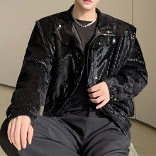 Load image into Gallery viewer, Sequined Shoulder Padded Jacket
