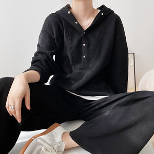 Autumn Hooded Sweatshirt and Sweatpants Casual Sports Suit