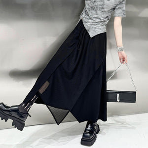 Irregular Patchwork A-line Skirt