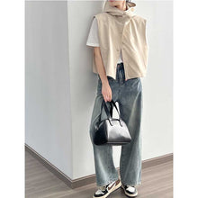 Load image into Gallery viewer, Casual Hooded Cropped Vest
