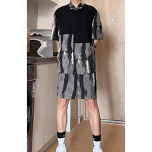 Load image into Gallery viewer, Summer Ice Silk Shirt and Shorts Two Piece Set
