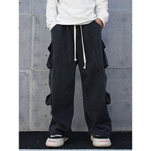 Load image into Gallery viewer, Three-dimensional Multi-pocket Loose Bootcut Casual Overalls
