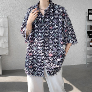 Tassel Butterfly Casual Shirt