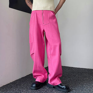 Retro Pink Denim Trousers