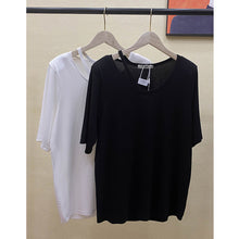 Load image into Gallery viewer, Thin Ice Silk Hollow T-shirt Top
