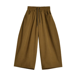 Corduroy Loose High Waist Pants