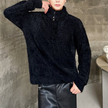 Load image into Gallery viewer, Half Zip Lapel Sweater
