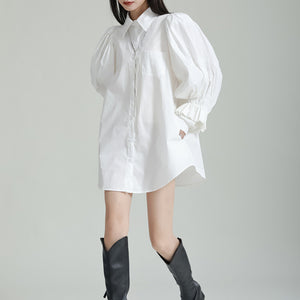 Loose Lantern Sleeve Shirt