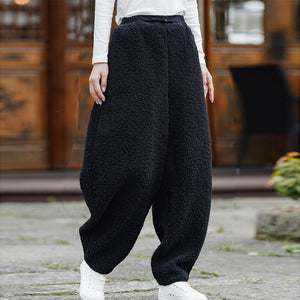 Retro Warm Thickened Scimitar Pants