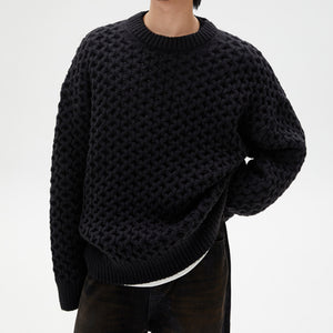 Honeycomb Twist Crew Neck Sweater