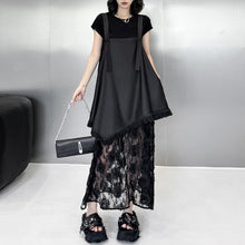 Load image into Gallery viewer, 3D Flower Lace Suspender Dress
