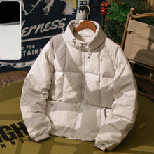 Load image into Gallery viewer, Stand Collar Loose Warm Down Jacket
