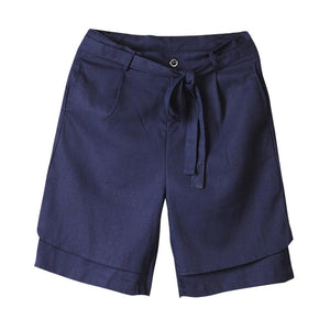 Summer Breathable Cotton Linen Shorts