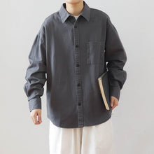 Load image into Gallery viewer, Japanese Retro Washed Cotton Loose Shirt
