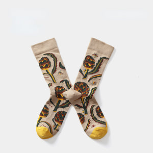 Casual Jacquard Graffiti Socks