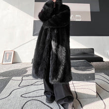 Load image into Gallery viewer, Winter Plush Warm Artificial Fur Mid-length Coat
