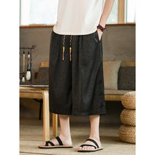 Load image into Gallery viewer, Button-down Loose Cropped Trousers
