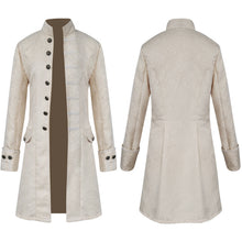 Load image into Gallery viewer, Retro Medieval Stand Collar Trench Coat
