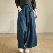 Load image into Gallery viewer, Button-down Casual Wide-leg Jeans
