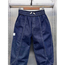 Load image into Gallery viewer, Winter Denim Harem Loose Fleece Pants
