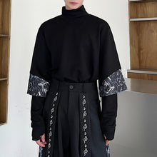 Load image into Gallery viewer, Half Turtleneck Pullover Asymmetrical Top
