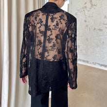 Load image into Gallery viewer, Sheer Jacquard Embroidered Blazer
