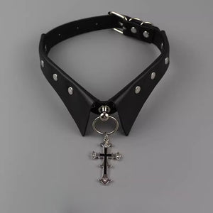 Cross Punk Metal Clavicle Chain