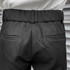 Elastic Waist Slim Fit Pencil Pants