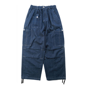 Loose Wide Leg Denim Cargo Casual Straight Leg Pants