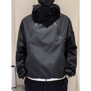 Men's Loose Hooded Workwear Casual Jacket