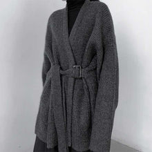 Load image into Gallery viewer, Winter Belted Knitted Wool Coat
